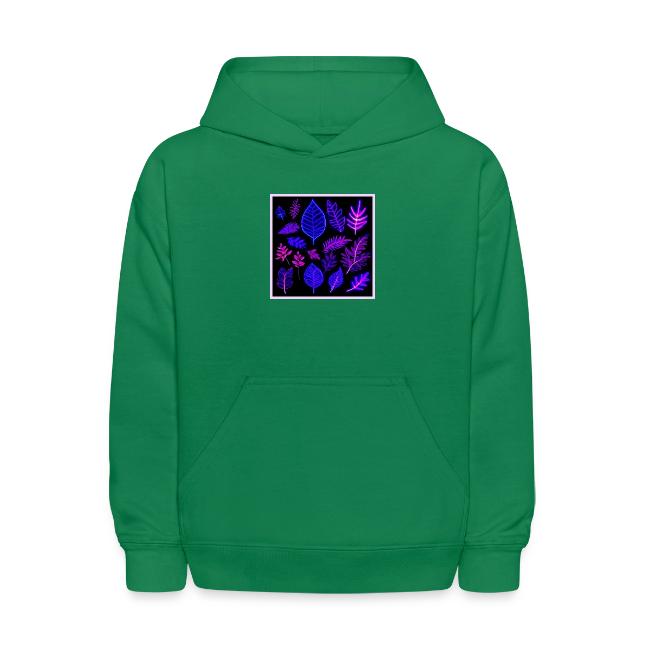 Neon Leaves in Pink and Purple Hues
