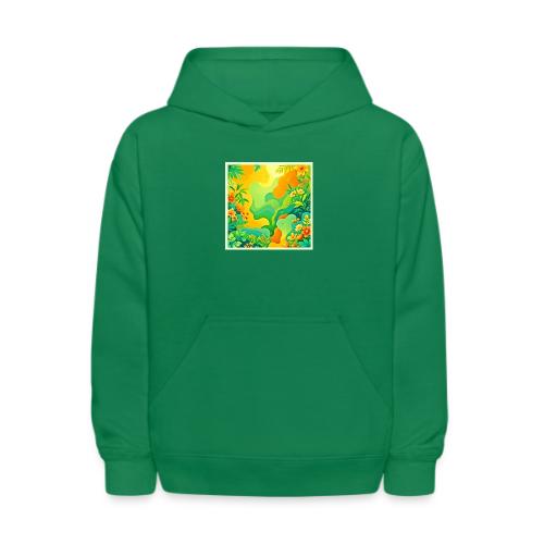 Tropical Foliage Abstract - Kids' Hoodie