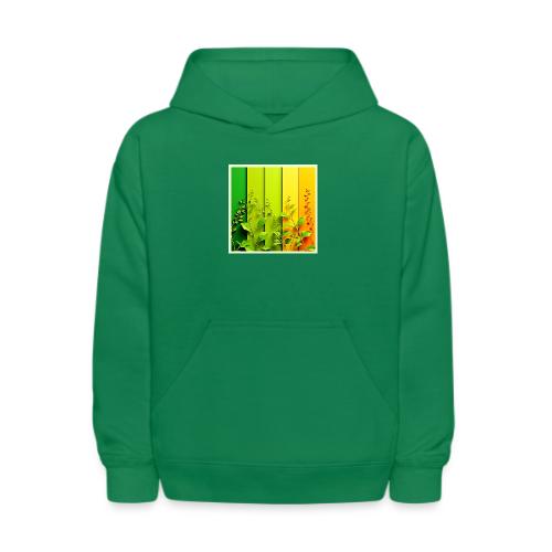 Modern Color Block Nature - Kids' Hoodie