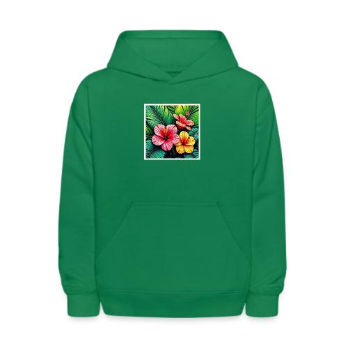 Exotic Flower Garden Dreams - Kids' Hoodie