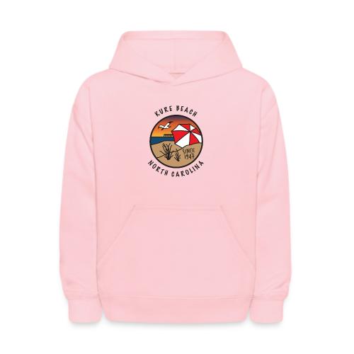 Kure Beach Sunrise-Black Lettering-Front Only - Kids' Hoodie