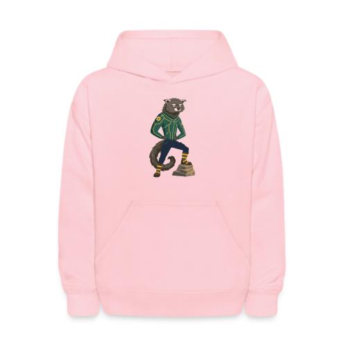 Raccoon Ranger in Neon Armor - Kids' Hoodie