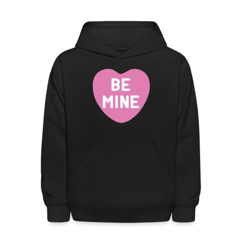 Be Mine Hot Pink Candy Heart - Kids' Hoodie