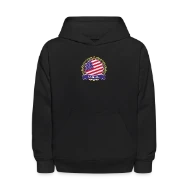 U.S.A. Happy Holi Color Framed U.S.A. Flag Banner - Kids' Hoodie