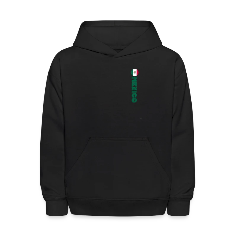 Mexico Flag Shirt Fiesta Mexico Badge - Kids' Hoodie