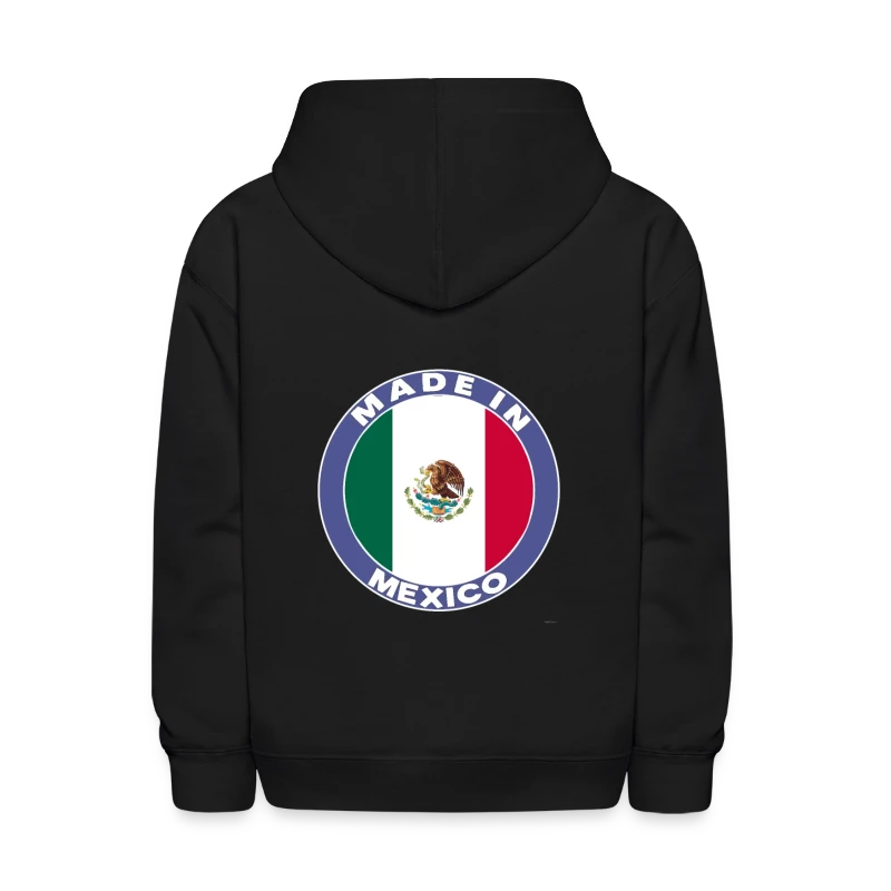 Made In Mexico T Shirt Mexico Flag Badge - Kids' Hoodie