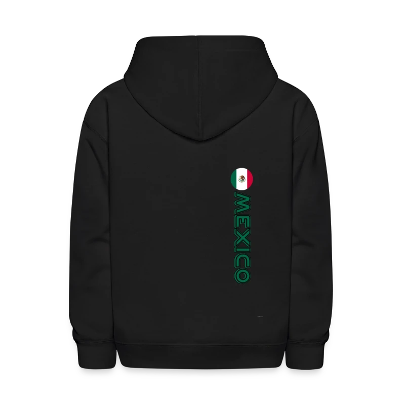 Mexico Flag Shirt Mexico Badge Vertical - Kids' Hoodie