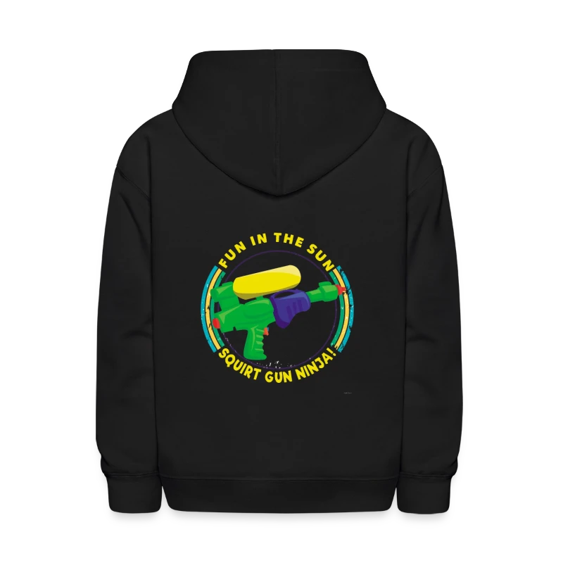 Fun In The Sun Water Blaster Squirt Gun Ninja! - Kids' Hoodie