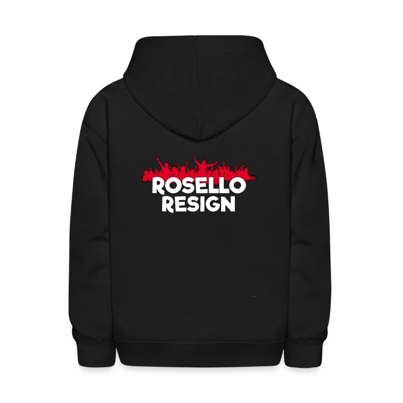 Rosello Resign Puerto Rico Politics Shirt Crowd - Kids' Hoodie