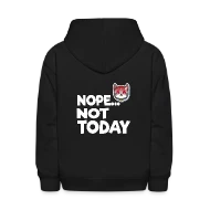 Nope Not Today Funny Cat Shirts Cats Gifts - Kids' Hoodie