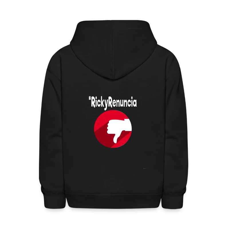 #rickyrenuncia Hashtag Ricky Renuncia Puerto - Kids' Hoodie