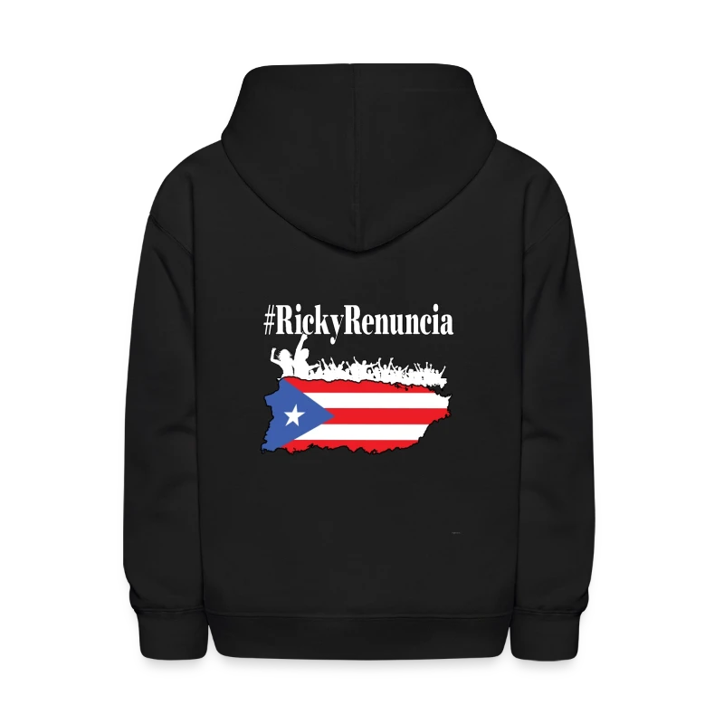 #rickyrenuncia Hashtag Ricky Renuncia Puerto Rico - Kids' Hoodie