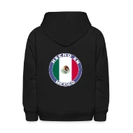 Hecho En Mexico Shirt Mexico Flag Sobre Azul - Kids' Hoodie