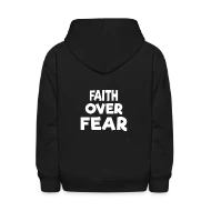 Faith Over Love quote phrase - Kids' Hoodie