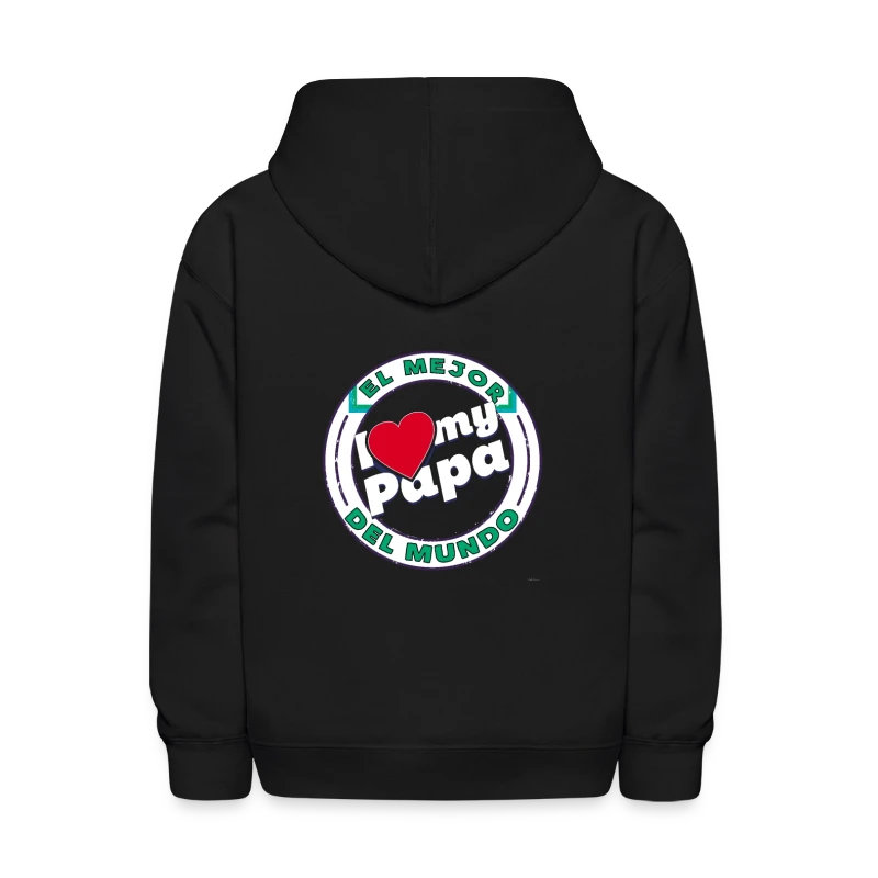 El Mejor Papa Del Mundo I love my Papa - Kids' Hoodie