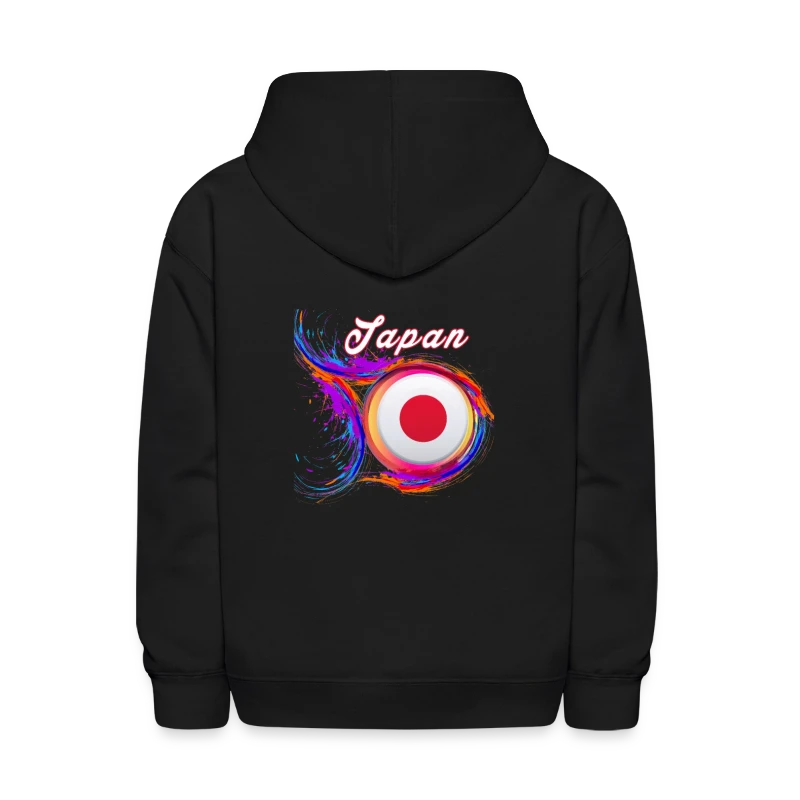 Japan Flag Holi Greeting Japanese Flag Souvenir - Kids' Hoodie