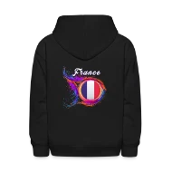 France Flag Holi Greeting French Flag Souvenir - Kids' Hoodie