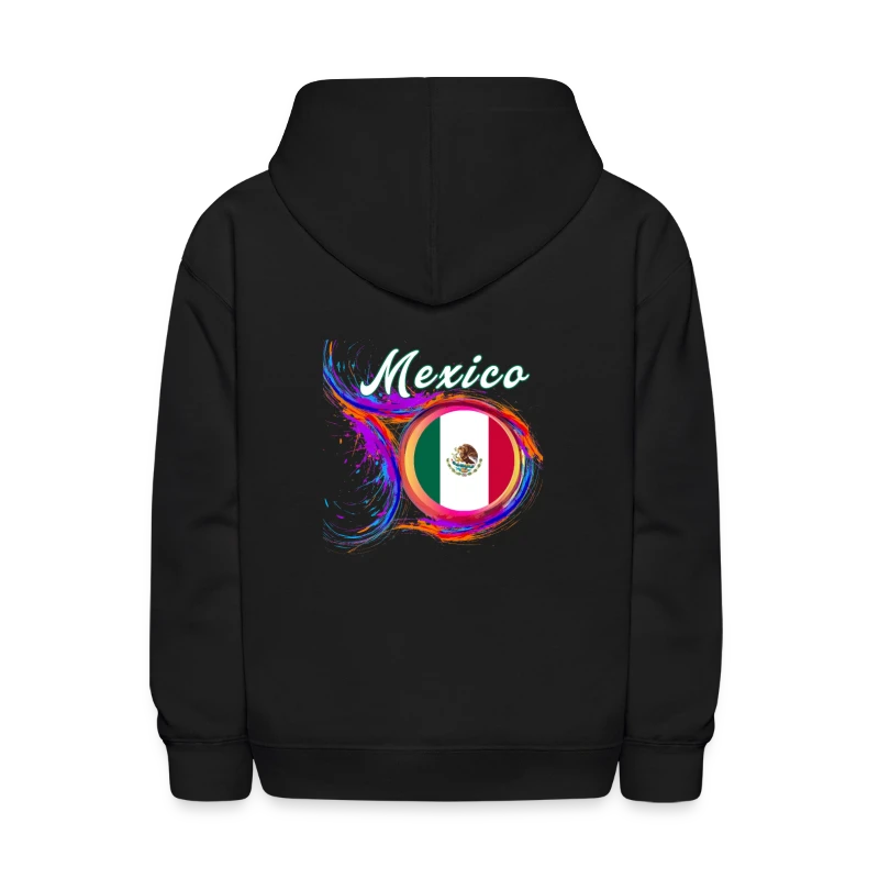 Mexico Flag Holi Greeting Mexican Flag Souvenir - Kids' Hoodie