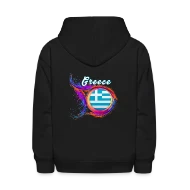 Greece Flag Holi Greeting Greek Flag Souvenir - Kids' Hoodie