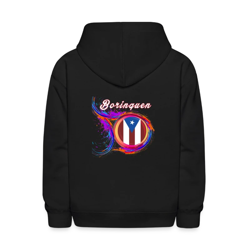 Borinquen Flag Holi Greeting Boricua Flag Souvenir - Kids' Hoodie