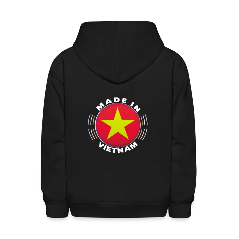 Made In Vietnam Vintage Shirt Vietnam Flag - Kids' Hoodie