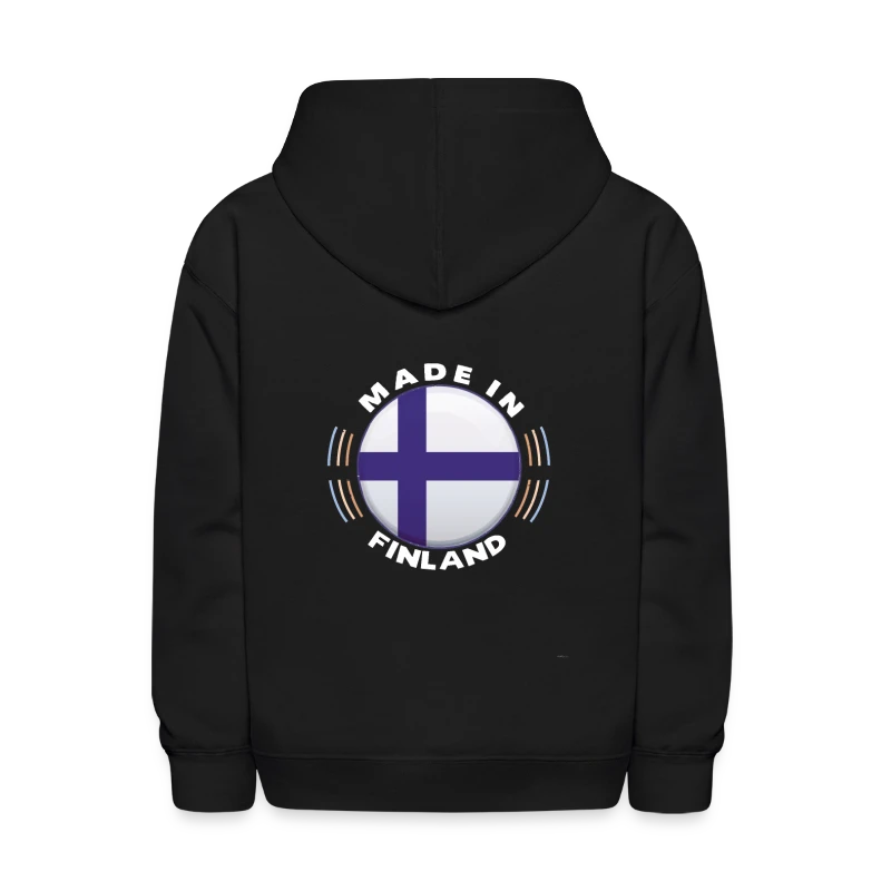Made In Finland Vintage Shirt Finland Flag - Kids' Hoodie