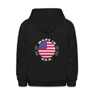 Made In U S A Vintage Shirt United States Flag - Kids' Hoodie