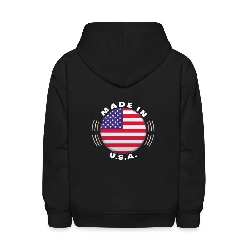 Made In U S A Vintage Shirt United States Flag - Kids' Hoodie