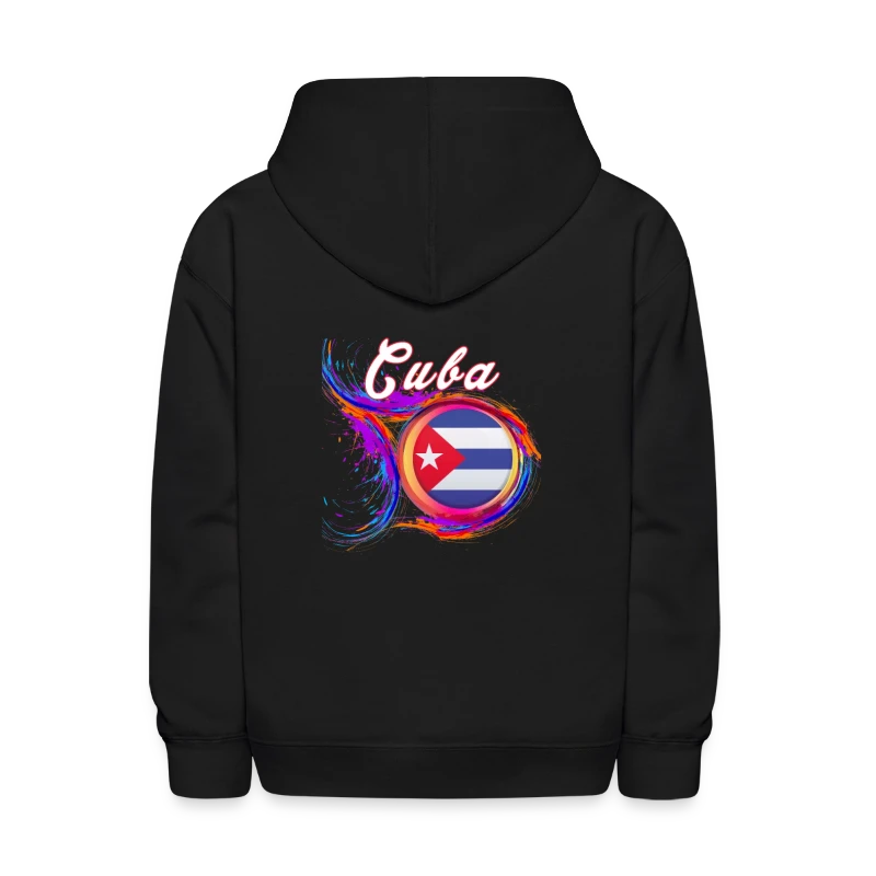 Cuba Flag Holi Greeting Cuban Flag Souvenir - Kids' Hoodie
