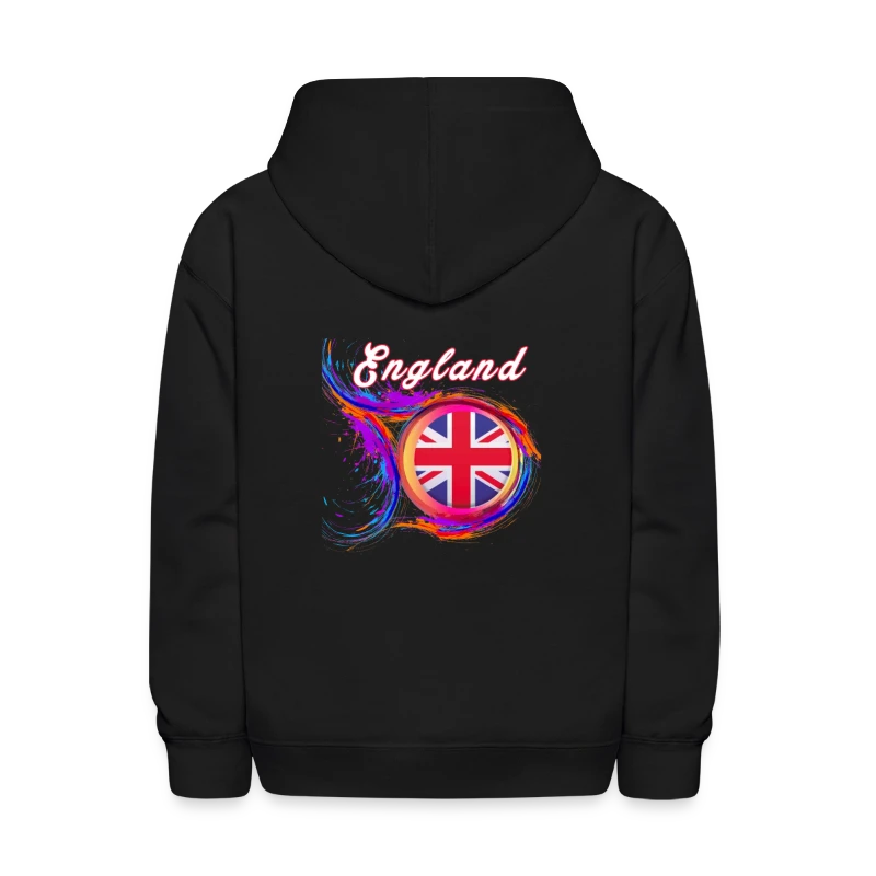 England Flag Holi Greeting UK British Flag - Kids' Hoodie