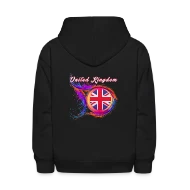 United Kingdom Flag Holi Greeting UK British Flag - Kids' Hoodie