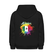 Mexico Flag Gay Pride Colorful Splash Mexican Flag - Kids' Hoodie