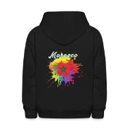 Morocco Flag Gay Pride Colorful Splash Moroccan - Kids' Hoodie