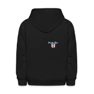 Puerto Rico Flag Rounded Pocket - Kids' Hoodie