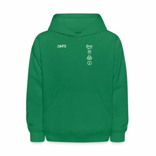 simplesymbolsvert - Kids' Hoodie