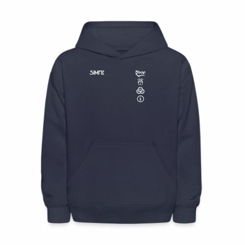 simplesymbolsvert - Kids' Hoodie