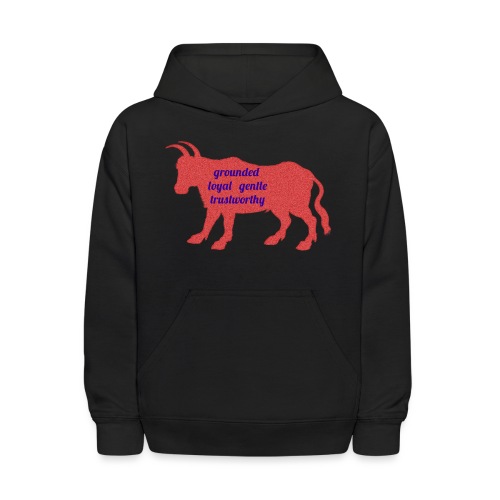 Strong as an Ox (RED) - Kids' Hoodie