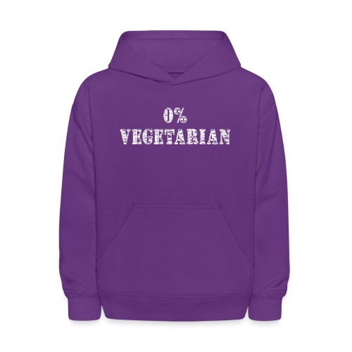 Zero % Vegetarian - Kids' Hoodie