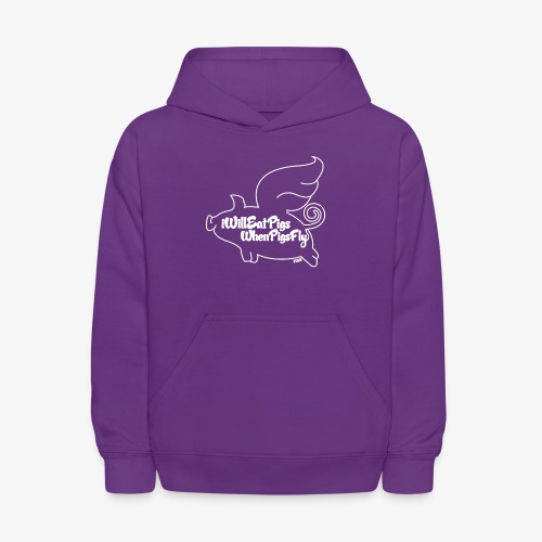 When Pigs Fly White - Kids' Hoodie