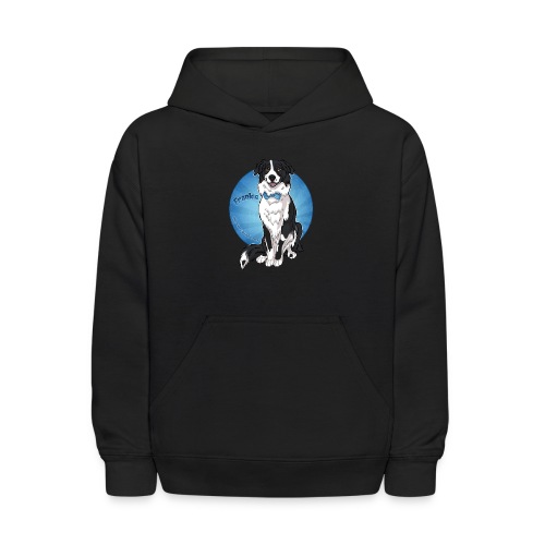 Border Collie Frankie Full Colour With Name - Kids' Hoodie
