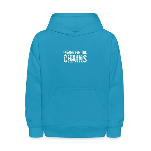 Insane for the Chains White Print - Kids' Hoodie