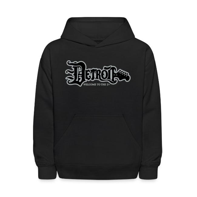 DETROIT GUITAR WTTD BLK SLR REG FONT