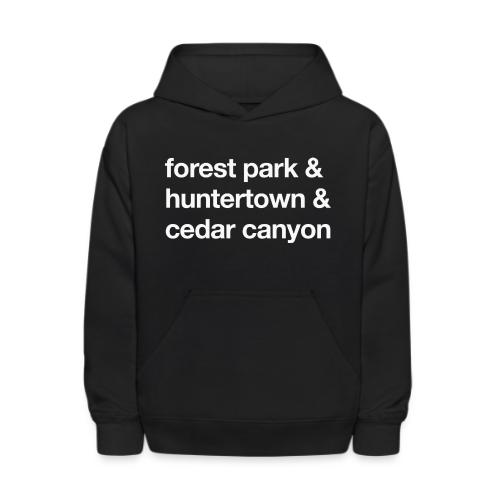 1 Church 3 Locations - Kids' Hoodie