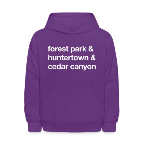 1 Church 3 Locations - Kids' Hoodie