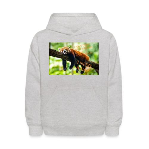 Fox napping meme - Kids' Hoodie