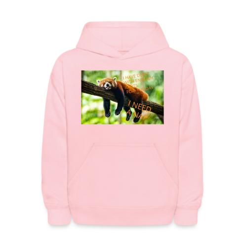 Fox napping meme - Kids' Hoodie