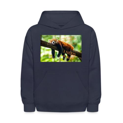 Fox napping meme - Kids' Hoodie