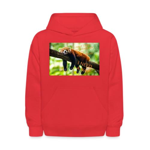 Fox napping meme - Kids' Hoodie