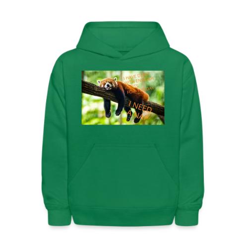 Fox napping meme - Kids' Hoodie