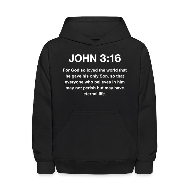 John 3:16 Christian Apparel – White